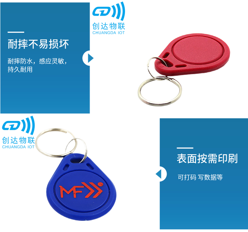 RFID门禁防复制开锁钥匙扣