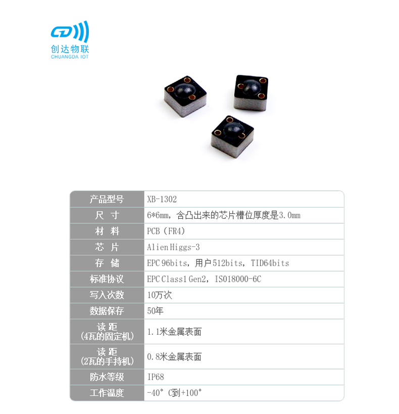 迷你PCB工具柜RFID抗金属标签