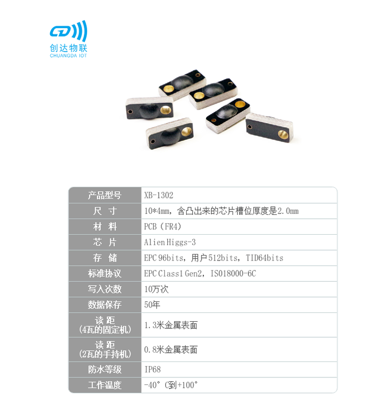 迷你PCB工具柜RFID抗金属标签