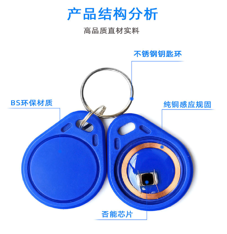 RFID门禁防复制开锁钥匙扣