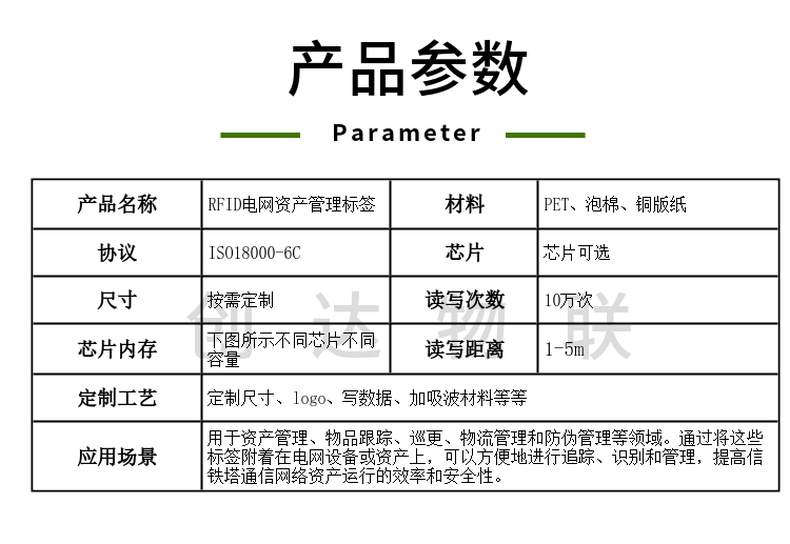 电网物资管理标签